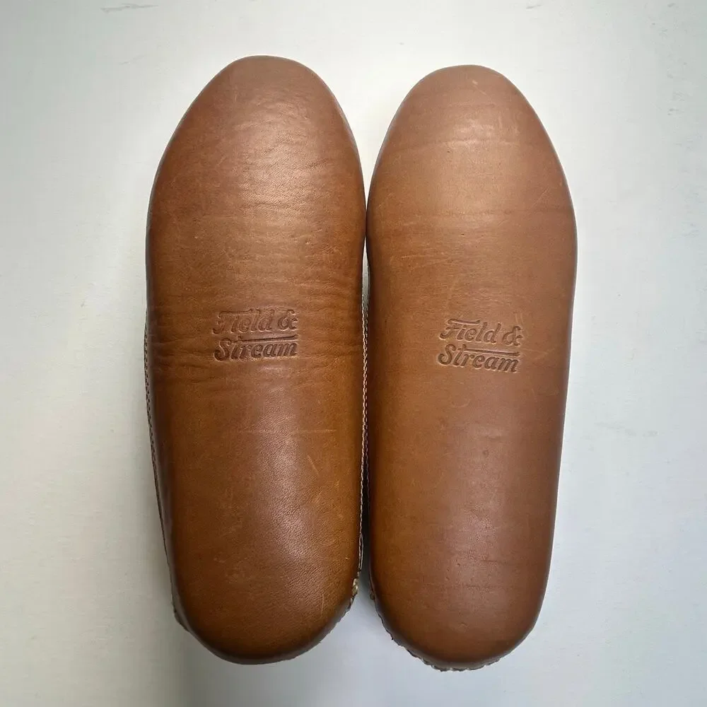 Field & Stream x Gokey New men's brown the Big Sky double sole Moccasin 10 D